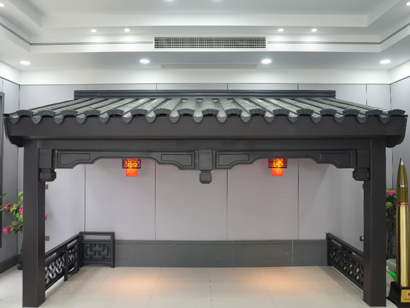 Aluminium magnesium mangan hui stil antikk indigo metall takfliser