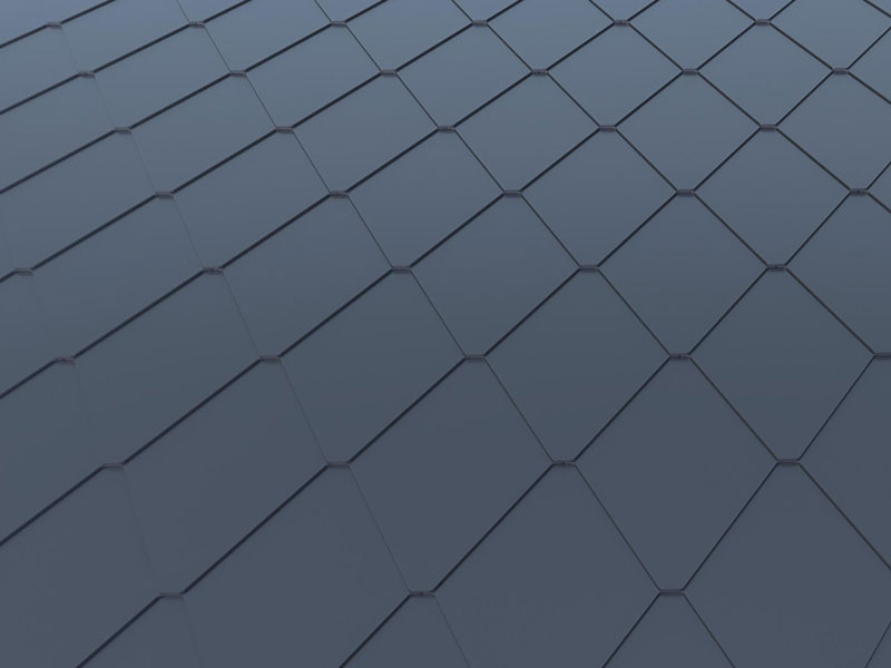 Aluminium magnesium mangan kompositt diamantformet metalltakfliser